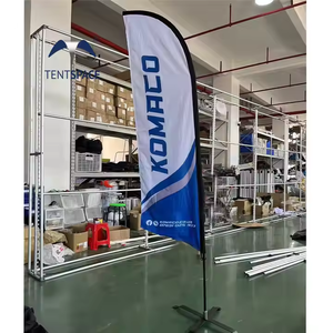 Tentspace ธงขนนกทำจากโพลีเอสเตอร์พร้อมพิมพ์เสาสำหรับโฆษณา - Product Image 3