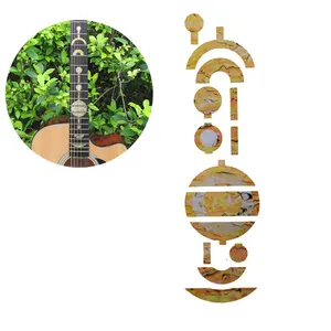 Stiker Inlay Fret gitar, stiker decal leher Fretboard DIY untuk gitar listrik akustik baru