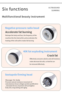 OEM ODM 6-in-1 40K Vacuum Lipo Ultrasonic Cavitation Body Shaping Massage Device Multi-Facial Slimming Anti-Wrinkle Skin Lift - Product Image 4