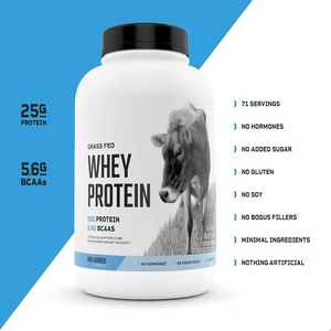 โปรตีนจากฝรั่งเศส10กก. ผงโปรตีนเวย์เข้มข้นไม่ปรุงแต่ง - Product Image 2