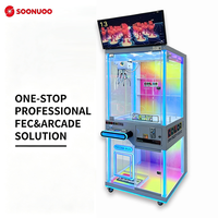 Promotion : Machine à griffes d'arcade pour poupées en peluche, personnalisable, pleine grandeur, jeu Happy Moment avec écran LED