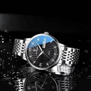 Montre-bracelet pour hommes <span class=keywords><strong>d</strong></span>'affaires montre pour hommes montre pour hommes en or étanche montres de mode classiques en acier inoxydable vente en gros - Product Image 3