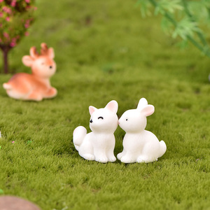 Set di Statuette da Giardino a Tema Cartone Animato: Delfino, Leopardo, Gatto, Volpe, Coniglio - Mini Artigianato in Resina per Ornamento da Scrivania, Decorazione Casa, Regalo per Bambini - Product Image 3