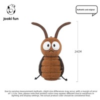 Peluche longue en forme de cafard de la série Catch Fun Insect, avec rembourrage en coton PP, adorable poupée pour dormir, cadeau d'anniversaire pour les 14 ans et plus, 31-50 cm