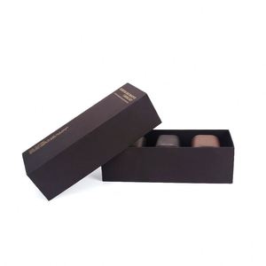 Ensemble de 3 bougies en cire de soja de luxe, design minimaliste, pot en céramique, parfumées, aromathérapie, décoration d'intérieur, boîte cadeau - Product Image 1