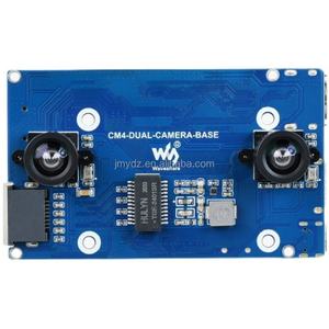 กล้องมองภาพสองตา CM4 บอร์ดขยายโมดูลคอมพิวเตอร์ราสเบอร์รี่พายพร้อมพอร์ตอีเธอร์เน็ตกิกะบิต 4K ความละเอียด 8 ล้านพิกเซลคู่ - Product Image 4