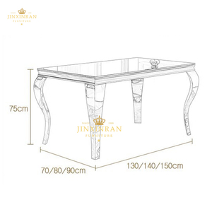 Mới Đến Vàng Thép Không Gỉ Bàn Ăn Đặt 6 Ghế Hiện Đại Sang Trọng Bằng Đá Cẩm Thạch Bàn Ăn Đặt - Product Image 4