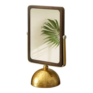 Sẵn Sàng Để Tàu Phụ Nữ Bàn Top Gương Trang Trí Nội Thất Glass Với Khung Bằng Gỗ Giữa Thế Kỷ Hiện Đại Thiết Kế Quảng Trường Cho Mỹ Phẩm Sử Dụng - Product Image 1