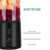 Mixeur électrique pour smoothies aux fruits frais, rechargeable par USB, gobelet personnel, mini-blender, jus, blender portable