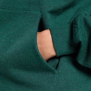 Sudadera con Capucha Personalizable con Logotipo para Mujer, Color Sólido, Manga Larga, Pantalones Largos, Chándal Informal para Mujer - Product Image 5