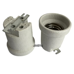 Douille de lampe en céramique ou support de lampe à vis E40 en <span class=keywords><strong>porcelaine</strong></span> avec support - Product Image 1