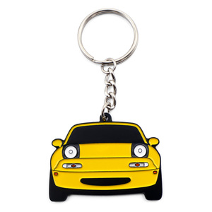 Porte-clés de voiture étanche en alliage de zinc OEM, motif dessin animé, avec cordon en polyester détachable, cadeau pour hommes, idéal pour les concessionnaires 4S - Product Image 5