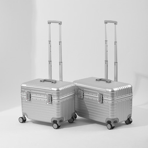 Valise à roulettes en aluminium 18-20 pouces, ouverture par le haut, avec roulettes pivotantes, étui de voyage compact pour appareil photo - Product Image 5