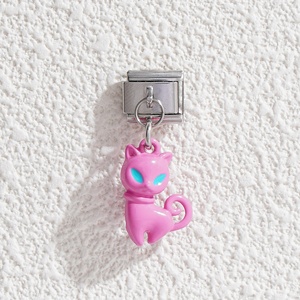 Nuevo Charm de Zorro Adorable, Dijes Italianos para Hacer Pulseras DIY, Pulsera de Dijes Italianos de Acero Inoxidable a la Moda - Product Image 4