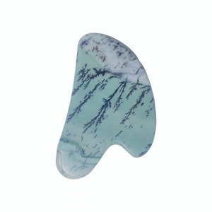 Grattoir Gua Sha en bois pétrifié à veines distinctes pour la définition du visage, la relaxation musculaire du cou et du corps - Product Image 3
