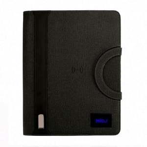 สมุดบันทึกแม่เหล็กหุ้มหนังพร้อมพาวเวอร์แบงค์ชาร์จไร้สาย ยูเอสบีแฟลชไดรฟ์ (8/16/32GB) และที่ชาร์จโทรศัพท์ - Product Image 2