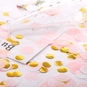 Round Tissue Paper <strong>Table</strong> Dots Birthday Party Valentine's Day <strong>Balloon</strong> <strong>Decorations</strong> 1 Inch Pink White Gold Wedding Confetti - Product Image 3