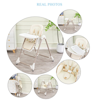 Chaise haute bébé convertible moderne en plastique Clafbebe, 0-36 mois, multifonctionnelle, réglable, pour l'alimentation, vente en gros