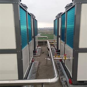 Système de pompe à chaleur industrielle haute température en cascade, double source, refroidi par air, réfrigérant R-410A, 380V, construction métallique, énergie - Product Image 1