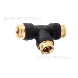 Xiangjia Machinery Brass Nylon T Connector 14mm <b>Plug</b> In For Industrial Use - Product Image 3