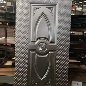 新デザイン金属ドアスチール刻印ドア板金鉄灰ドアシート皮膚ベニヤゲート用 - Product Image 2
