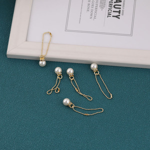 Breloques en chaîne de perles en forme de goutte d'eau, pendentif plaqué or de qualité AA pour la fabrication de bijoux DIY, usage quotidien unisexe - Product Image 2