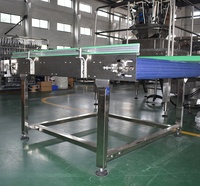 Table tournante de tri et d'alimentation automatique certifiée CE pour débouleuse de bouteilles rotative, pour contenants en plastique et en verre
