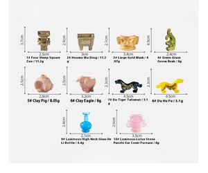 Ensemble d'artefacts miniatures du <span class=keywords><strong>musée</strong></span> Sanxingdui pour la décoration de micro-paysages, la décoration de bureau et la décoration intérieure - Product Image 6