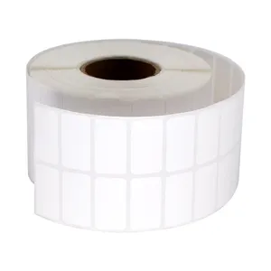 Roll blank 27x15mmx6000 pcs direct thermal paper self adhesive label sticker