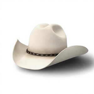 Cross-border Fashion Versatile Outdoor Western Cowboy Style Wool Felt <strong>Hat</strong> Unisex Cowboy <strong>Hat</strong> Pure Wool Felt Spring Autumn 48-50cm - Product Image 1