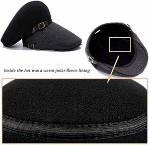 Venta al por mayor de encargo de alta calidad niños Unisex plana hiedra espiga pico de pato Newsboy Golf boina sombrero de lana - Product Image 4