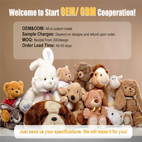 Peluche ours bouclé doux et mignon, jouet en peluche personnalisé pour la Saint-Valentin, jouet animal en peluche, compagnon pou