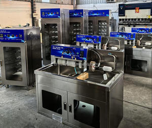 Moteur de machine à laver les chaussures commerciales 1200W haute efficacité, fonctionnement manuel, construction en acier inoxydable 304, pour chaussures de sport, économique - Product Image 5
