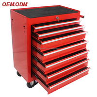 Armoire à outils multifonctionnelle en métal chariot de rangement chariot à outils mécanicien coffre à outils roulant avec 7 tiroirs pour entrepôt d'atelier