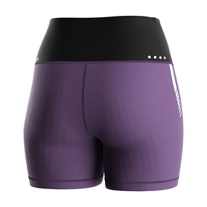 Women's Compression Fitness 2pcs Set Crop <b>Top</b> and Shorts Laser Perforated for Marathon and Hybrid Training - Product Image 6