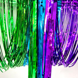 Rideaux à franges arc-en-ciel, rideaux à franges en feuille plastique, décoration de <span class=keywords><strong>fond</strong></span> de fête de mariage, beau <span class=keywords><strong>fond</strong></span> - Product Image 4