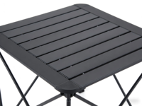 Table de pique-nique pliante en métal imitation bois pour l'extérieur, légère, pliable, empilable, avec coussin imperméable