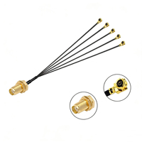 Cable Coaxial YSTOOM Hembra a UFL IPX de 20cm, Baja Pérdida, Extensión de 0-6GHz para Router WiFi, Antena, Cámara de Seguridad, GPS