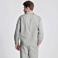 Ensembles d'uniformes de travail personnalisés pour hommes à manches longues – Veste et pantalon en coton pour ouvriers et ingénieurs – Vêtements de travail deux pièces en gros