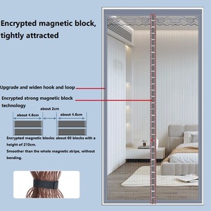 2025 mới hiện đại chống muỗi Màn Cửa Rèm Dễ dàng cài đặt lưới thép không gỉ rảnh tay cho gia đình và khách sạn - Product Image 2