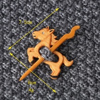 Broche en bois personnalisée à motif, légère, pour châle en laine, écharpe, vêtements, décoration – Vente en gros