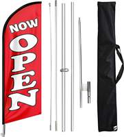 Individuell bedruckte Polyester-Werbebanner mit wasserdichtem Fiberglas-Stab und Feder-Design für Werbezwecke