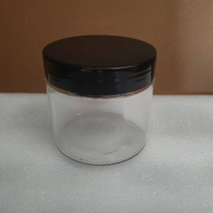 500 ml Clear Amber Cosméticos Face Creme Frascos De Vidro Transparente Recipientes para Vela Flor Seca com Plástico ou Tampas De Metal - Product Image 2