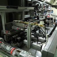 Impresora automática de pantalla con control servo S104M para tubos o recipientes de vidrio o plástico