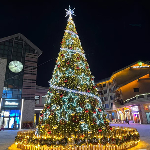 Toptan ürün büyük uzun boylu noel ağacı IP65 3D Morden Led noel Motif ışıkları - Product Image 4