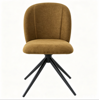 Fauteuil de haute qualité avec dossier haut et assise rembourrée, chaise longue rembourrée pour coin lecture, pieds en métal pour meubles de maison