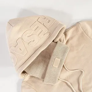 Suéteres con Logotipo Estampado de Primera Calidad, Sudadera Personalizada Extra Grande, Sudadera con Capucha Blanca con Estampado 3D para Hombre - Product Image 4