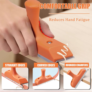 Outil de finition manuel industriel DIY durable pour le chanfreinage et le débavurage du placage bois, du plastique et de l'acier - Product Image 4