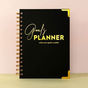 Carnets de notes de luxe à spirale, couverture rigide, personnalisables, lignés, impression en gros, logo, agenda scolaire A5 grand format - Product Image 3