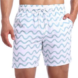 Bañadores de secado rápido para hombre, pantalones cortos de playa hawaianos ligeros con impresión por sublimación personalizada, 100% poliéster - Product Image 4